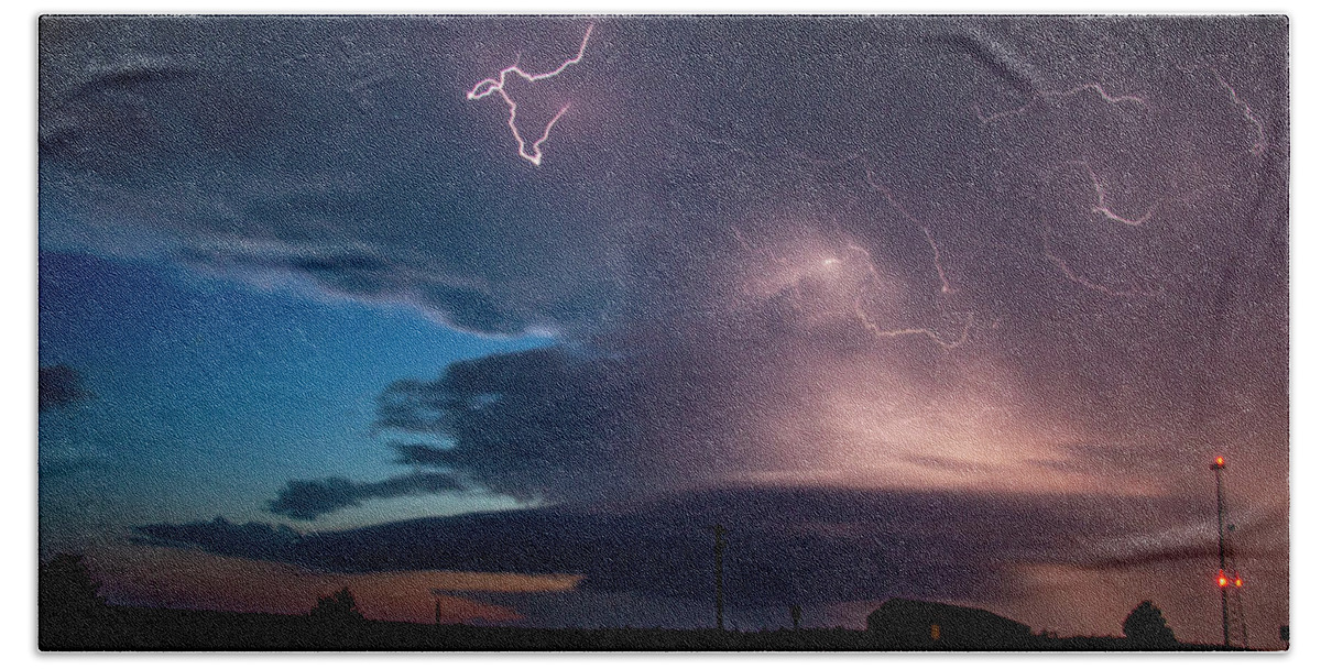 Nebraskasc Beach Towel featuring the photograph One Last Storm Chase of 2019 036 by Dale Kaminski