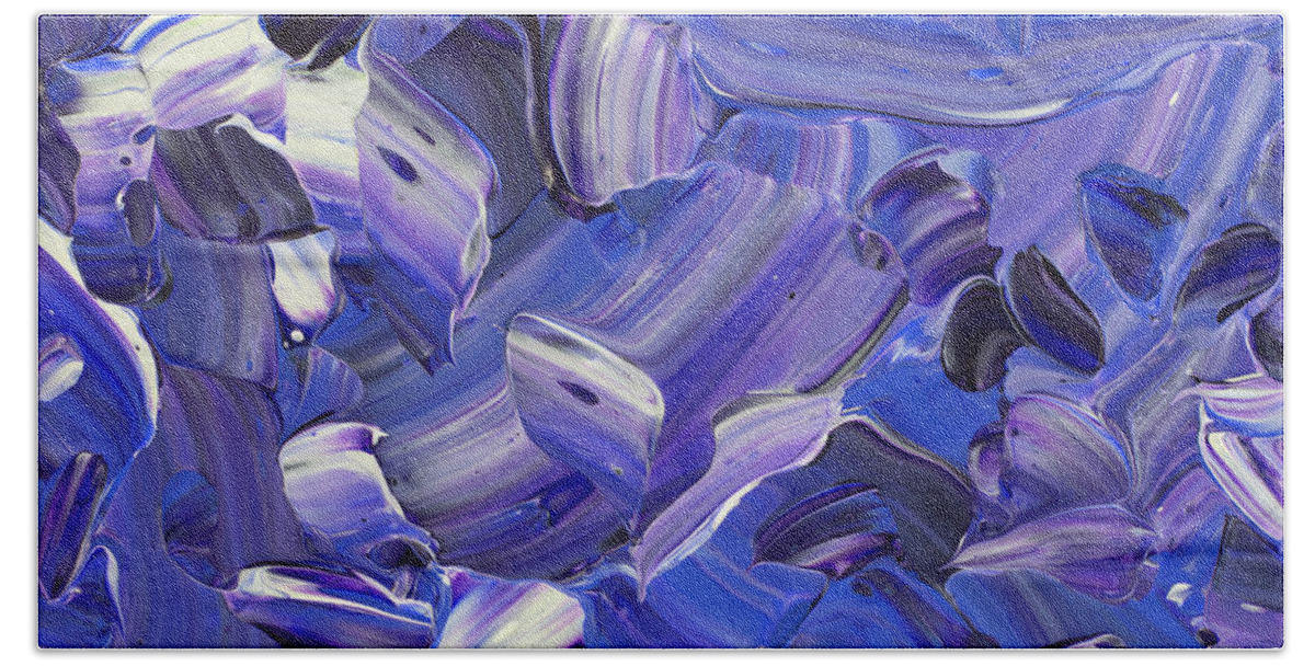 Fluid Beach Sheet featuring the painting Paint 63 by James W Johnson