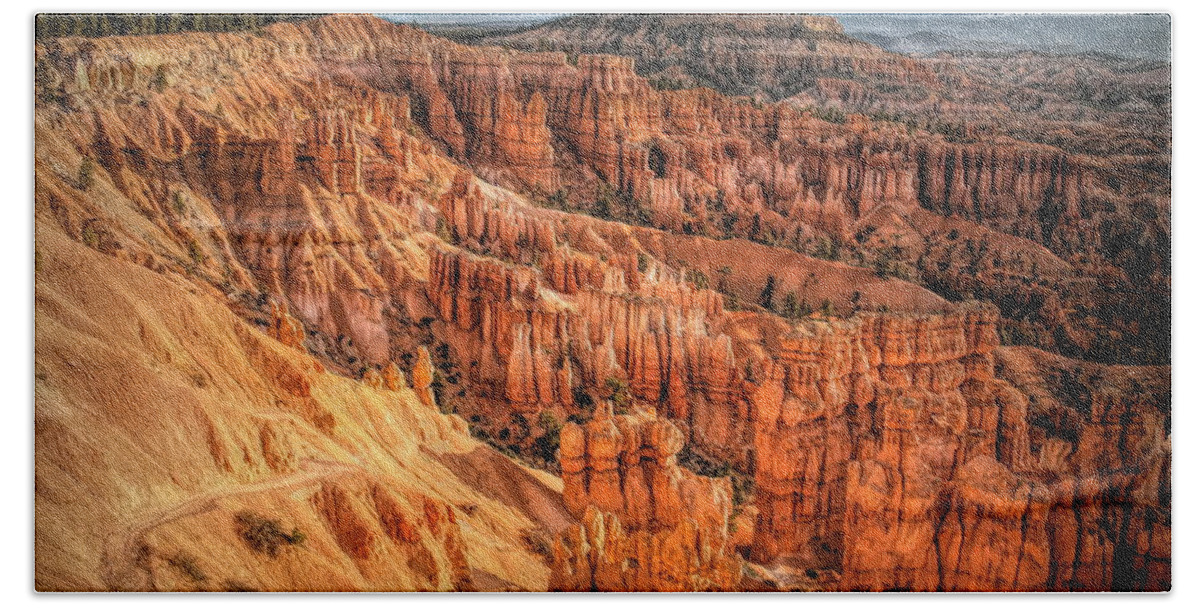 Bryce Canyon Beach Sheet featuring the photograph Panorama Bryce Canyon Utah by Chuck Kuhn