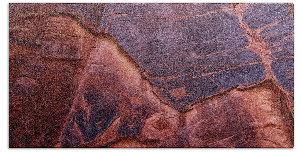 Petroglyphs Beach Towel featuring the photograph Petroglyphs at Sun's Eye by Tom Kelly