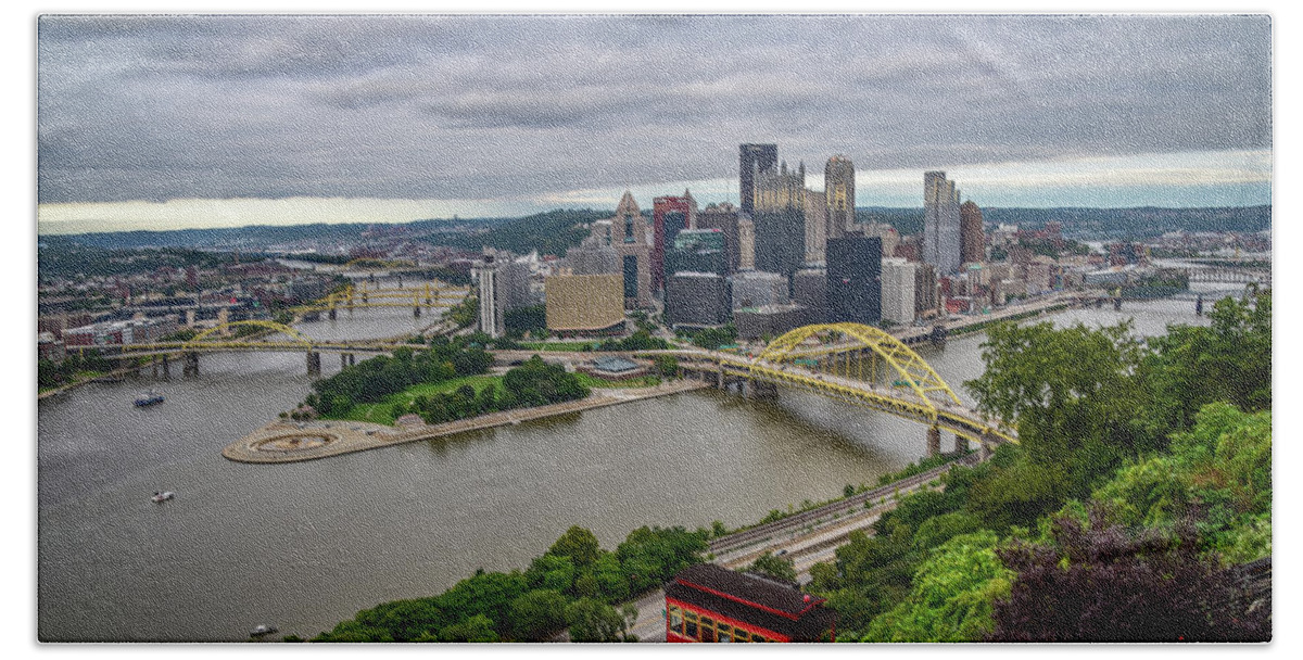 City Beach Towel featuring the photograph Pittsburgh by Michelle Wittensoldner