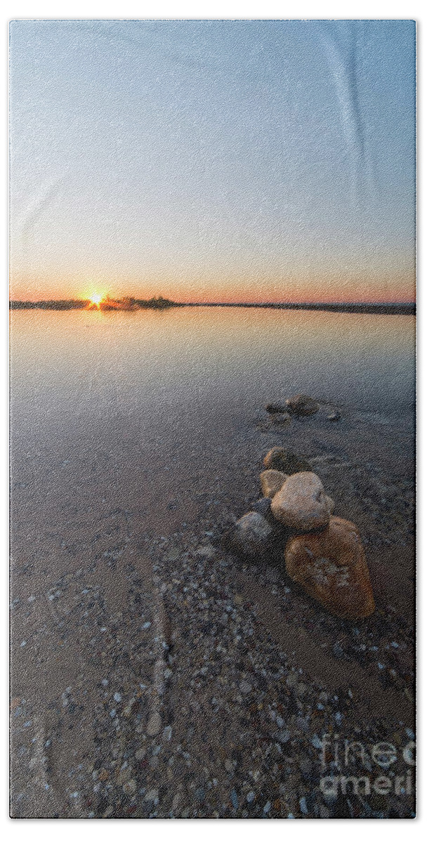 Platte River Beach Sheet featuring the photograph Platte River Vertical by Twenty Two North Photography