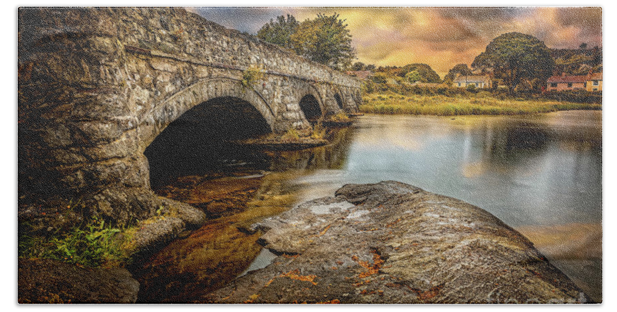 Llanberis Beach Towel featuring the photograph Pont Pen-y-llyn Bridge Snowdonia by Adrian Evans