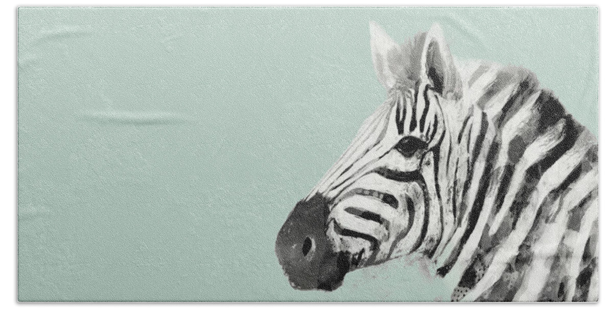 Animals Beach Towel featuring the painting Pop Safari II by Victoria Borges
