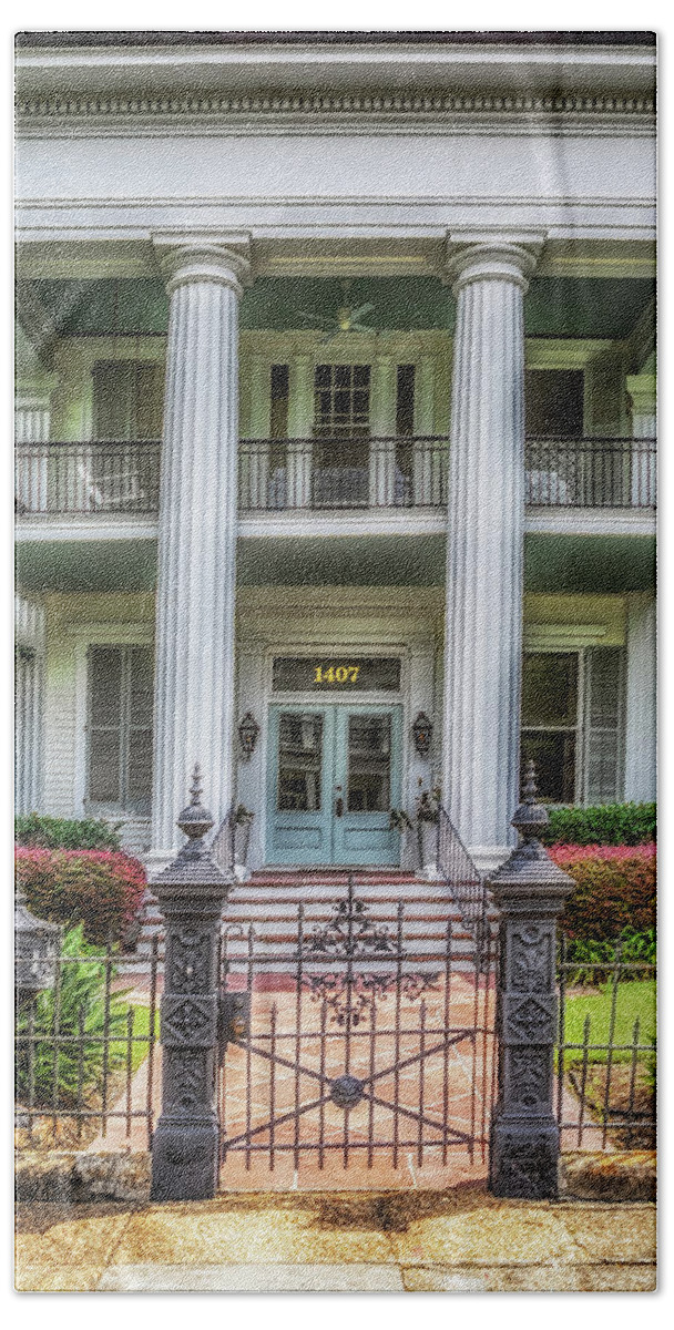 Garden District Beach Towel featuring the photograph Pritchard - Pigott House by Susan Rissi Tregoning