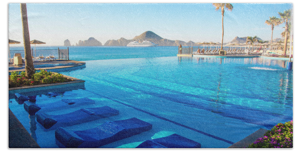 Cabo Beach Towel featuring the photograph Resort Living by Bill Cubitt