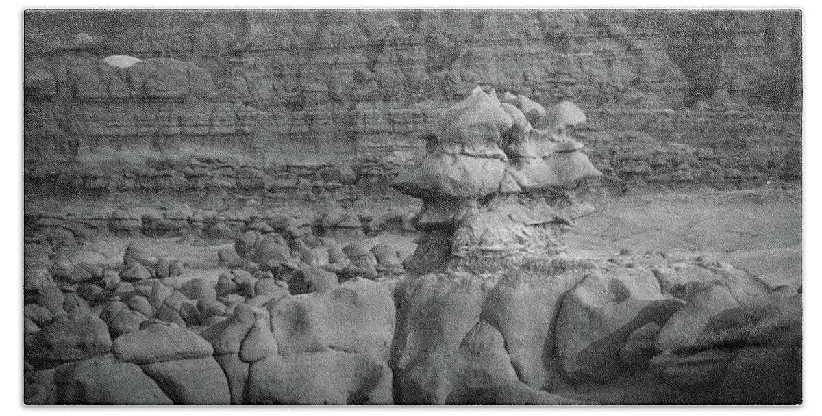 Alien Beach Towel featuring the photograph Rocky Desert Formation by Kyle Lee