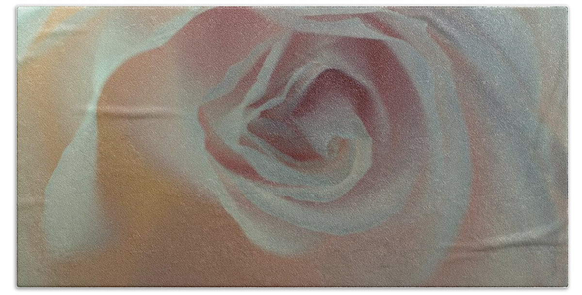 Rose Beach Towel featuring the photograph Rose - Poetic by Marianna Mills