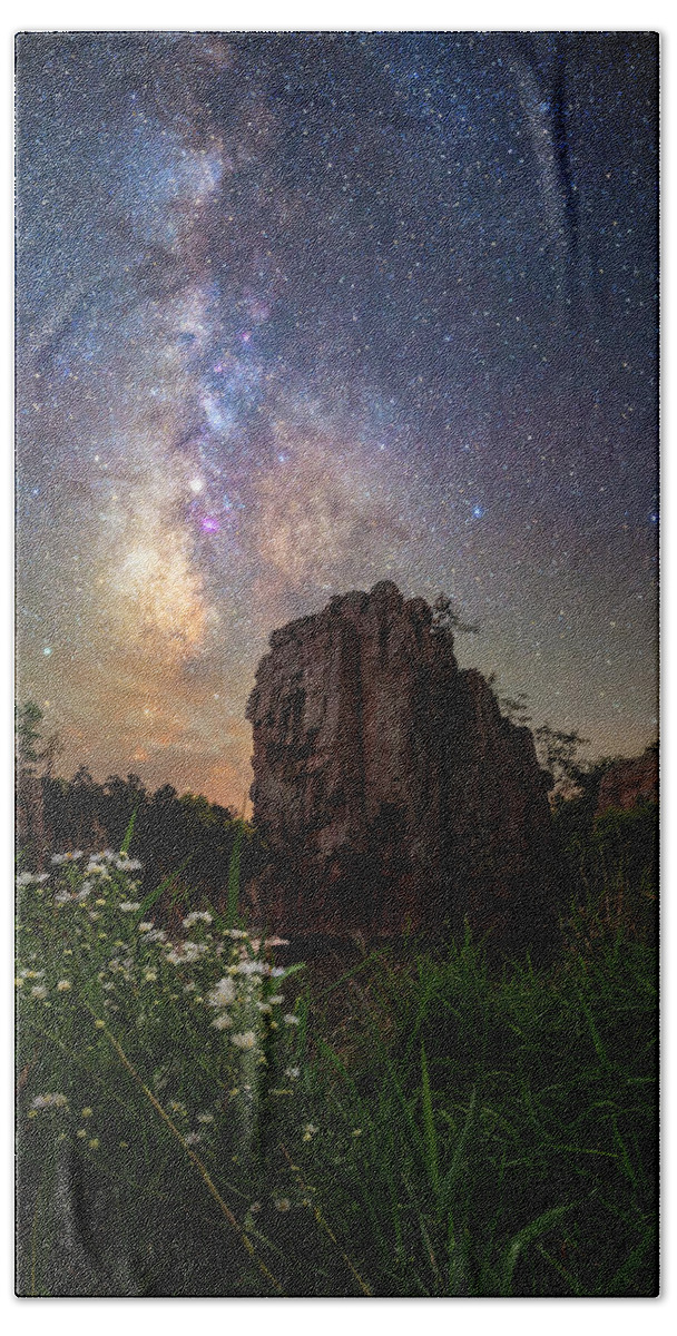 Milky Way Beach Towel featuring the photograph Royalty by Aaron J Groen
