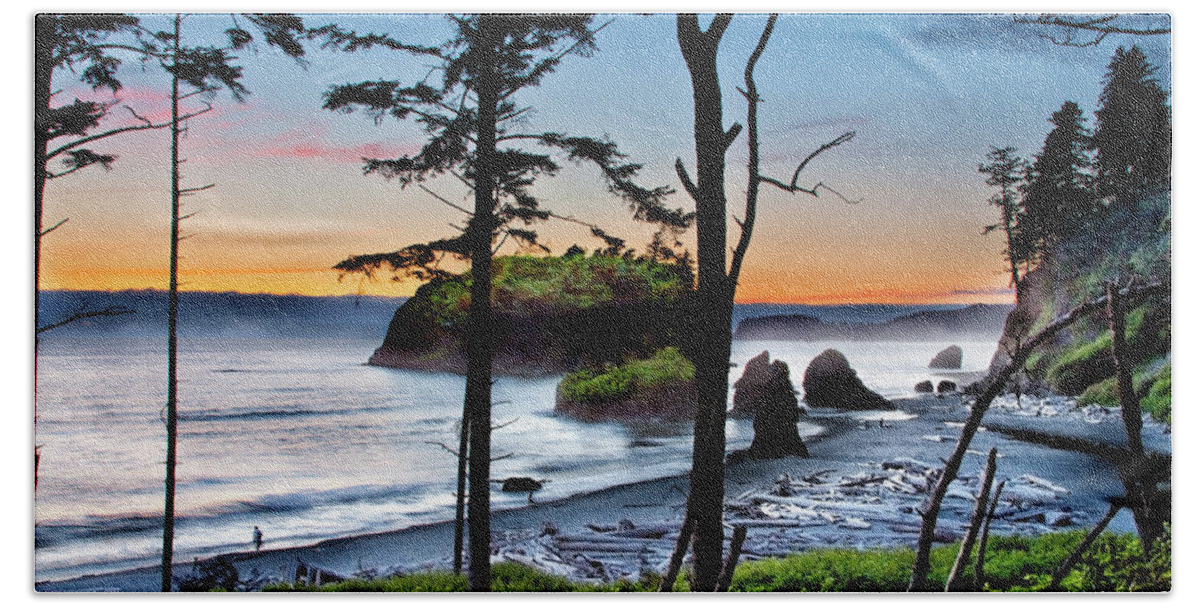 Coastline Beach Towel featuring the photograph Ruby Beach #2 by David Chasey