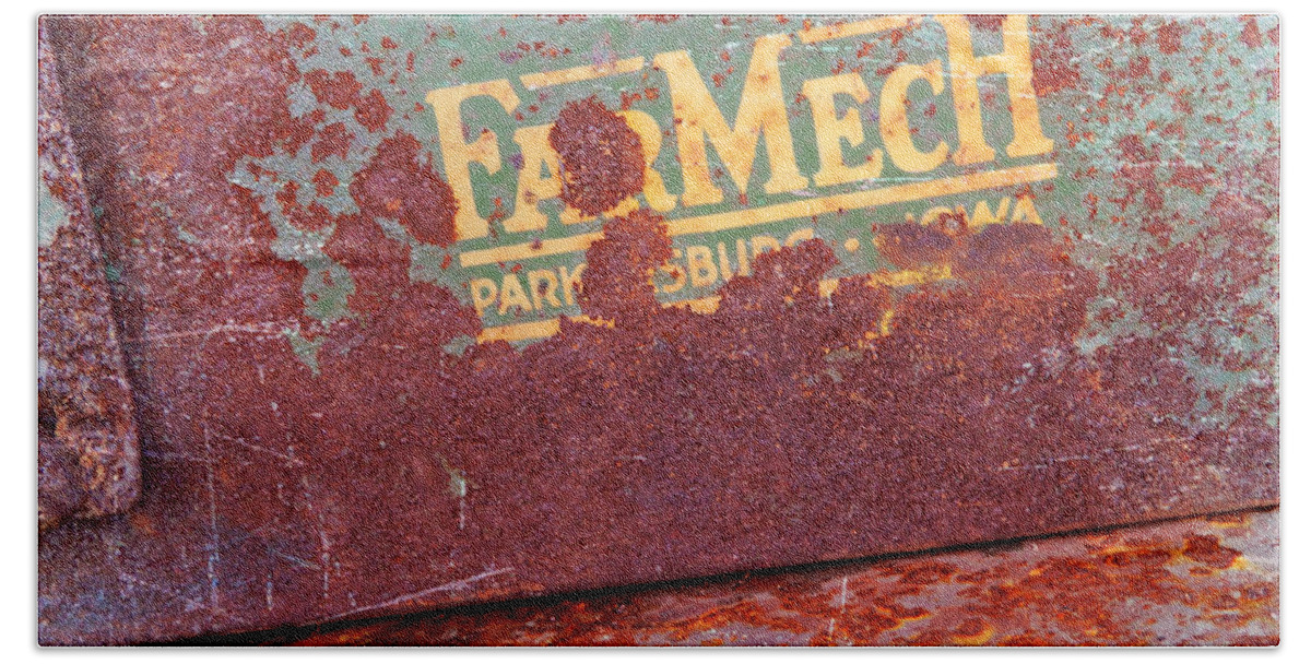 Rust Beach Towel featuring the photograph Rusted Toolbox by Carol Groenen