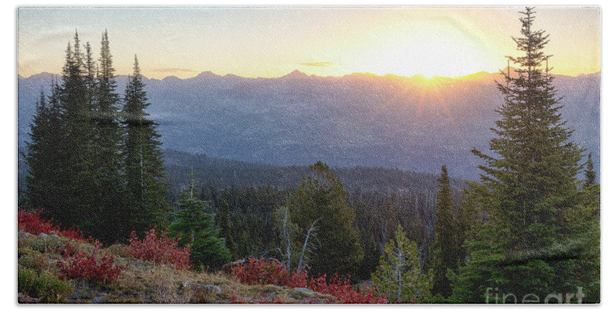 Brundage Mountain Beach Towel featuring the photograph Salmon River Mountains by Idaho Scenic Images Linda Lantzy