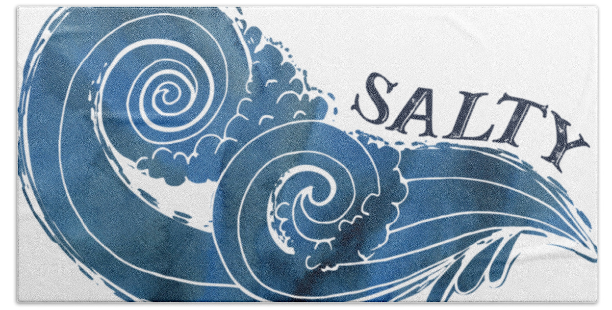 Salty Beach Towel featuring the photograph Salty by Heather Applegate