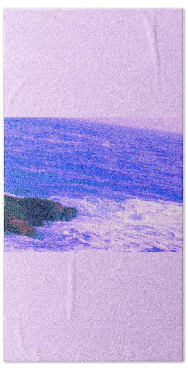 Photo Stream Beach Towel featuring the photograph Sea Foam by Debra Grace Addison