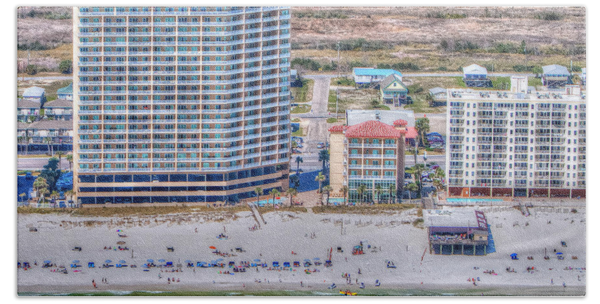 Sea Winds - Sea&suds Beach Towel featuring the photograph Sea Winds Sea n Suds by Gulf Coast Aerials -