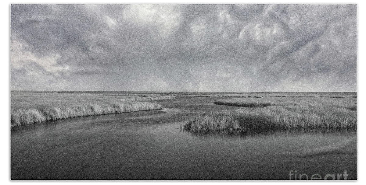 Landscape Beach Towel featuring the photograph Serenity Before The Storm by DB Hayes