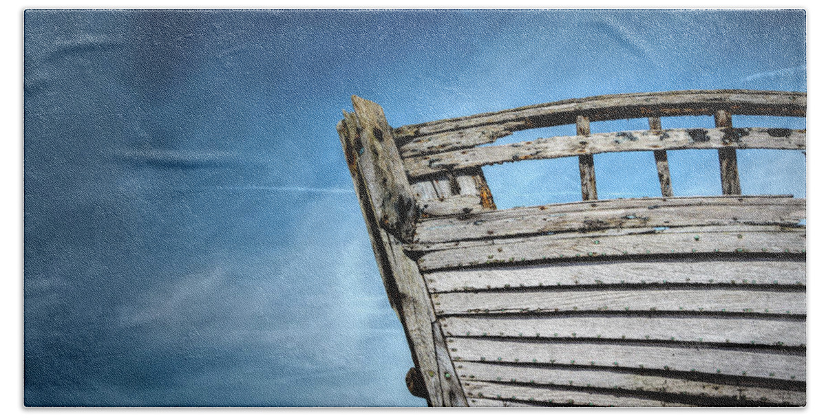 Dungeness Beach Towel featuring the photograph Shipwrecked by Rick Deacon