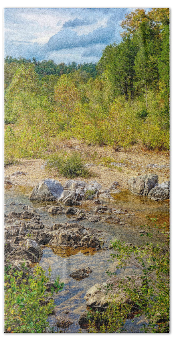 Johnson's Beach Towel featuring the photograph Shut-Ins State Park Study 1 by Robert Meyers-Lussier