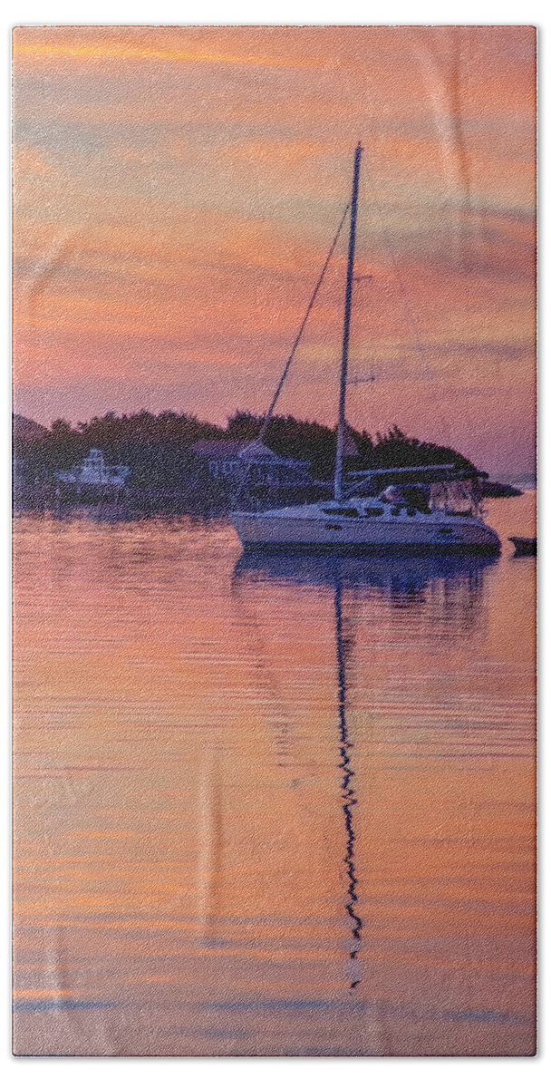Sunset Beach Towel featuring the photograph Silver Lake Sunset 2010-10 13 by Jim Dollar
