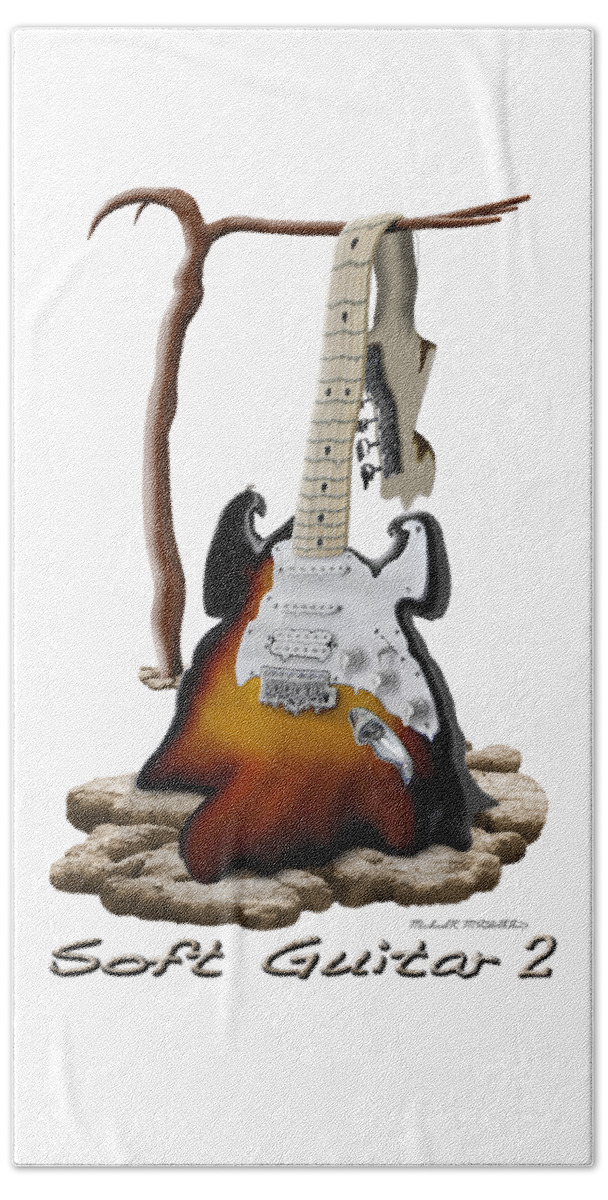 Rock And Roll Beach Towel featuring the photograph Soft Guitar 2 by Mike McGlothlen