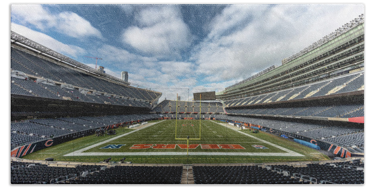 Chicago Beach Towel featuring the photograph Chicago Bears #67 by Robert Hayton