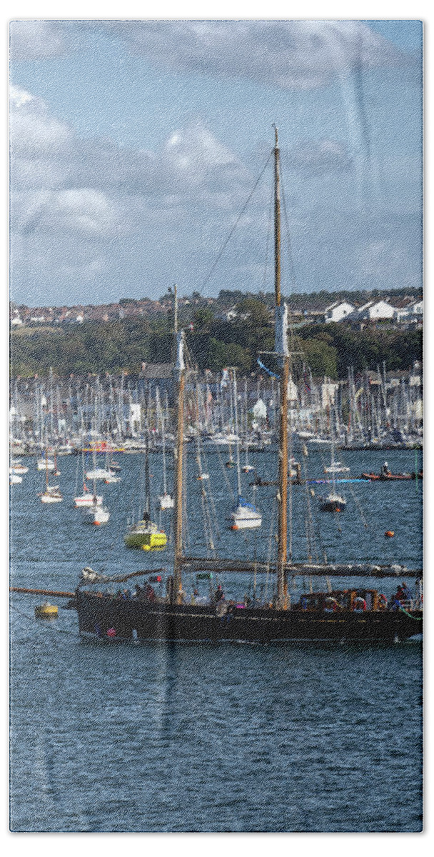 Spirit Of Falmouth Beach Towel featuring the photograph Spirit Of Falmouth by Chris Day