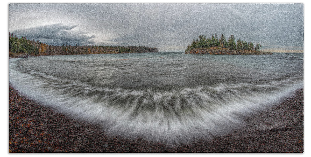 Lighthouse Beach Towel featuring the photograph Split Rock Lighthouse State Park by Brad Bellisle