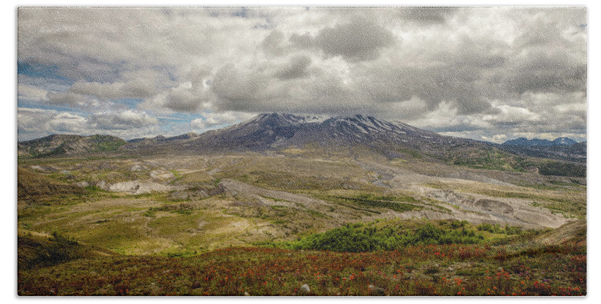 Photosbymch Beach Towel featuring the photograph Spring at Mt. St. Helens by M C Hood