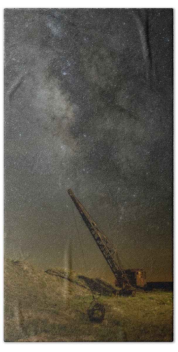Milky Way Beach Towel featuring the photograph Star Digger 1 by James Clinich