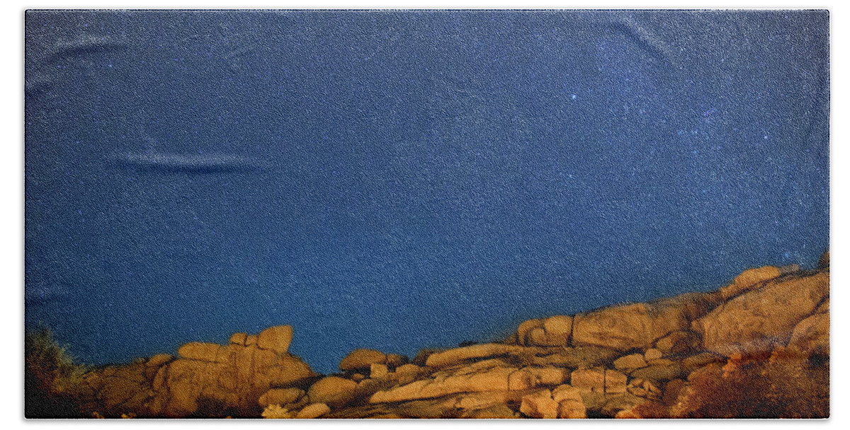 Hidden Valley Campground Beach Towel featuring the photograph Stars and rocks by Kunal Mehra