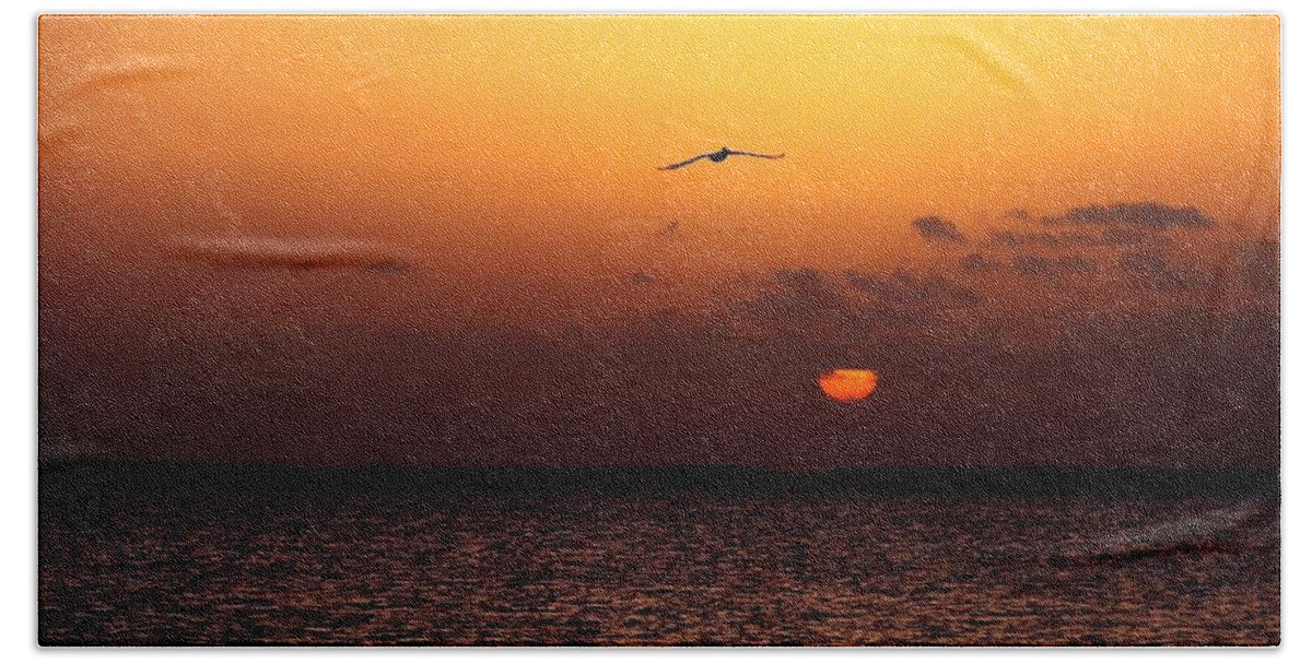 Florida Beach Towel featuring the photograph Stunning Sunset by Lindsey Floyd
