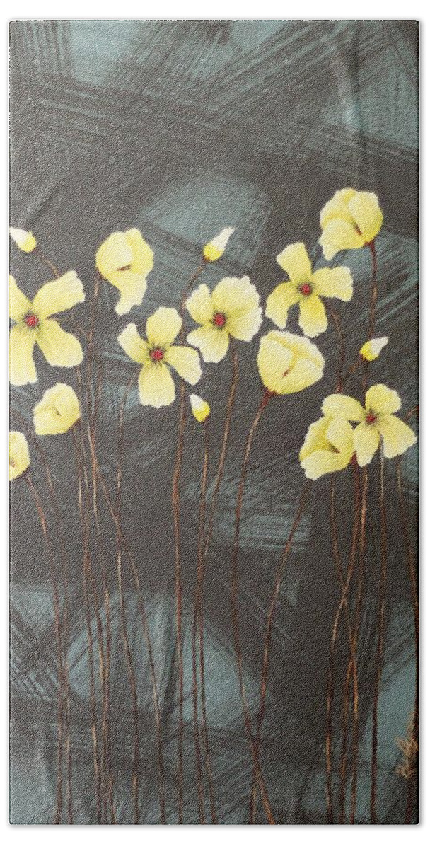 Poppies Beach Towel featuring the painting Sunkissed by Berlynn