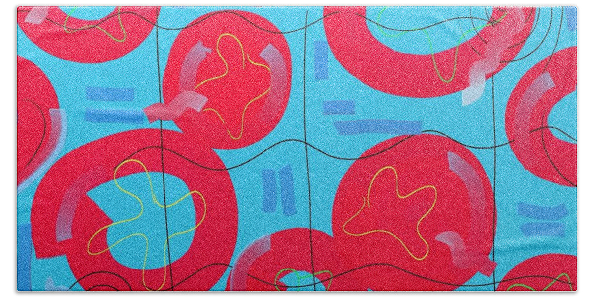 Sunny Beach Towel featuring the digital art Sunny pool by Chani Demuijlder