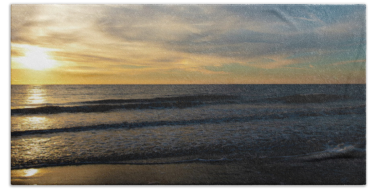 Sunrise Beach Towel featuring the photograph Sunrise Over Hilton Head Island No. 0404 by Dennis Schmidt