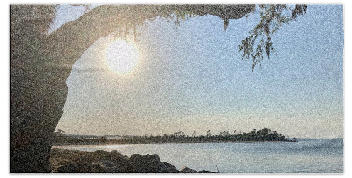 Hidden Beach Beach Towel featuring the photograph Sunset Looming Over Dolphin Head by Dennis Schmidt