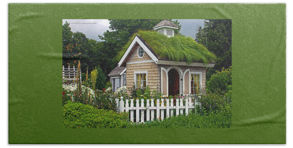Adorable House Beach Sheet featuring the photograph Sweet Grass Cottage by Catherine Melvin