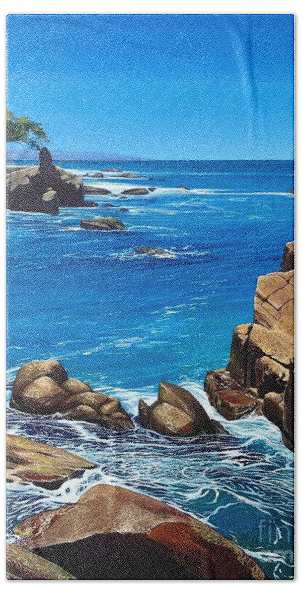 Puerto Vallarta Beach Towel featuring the painting Swept Away by Hunter Jay