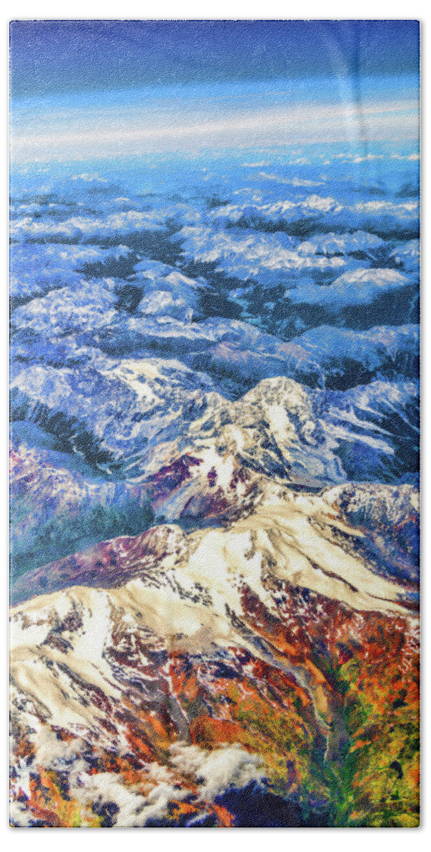 Swiss Beach Sheet featuring the photograph Swiss Alps by Borja Robles