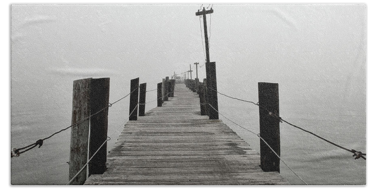 Pier Beach Towel featuring the photograph The Pier by Frank Lee