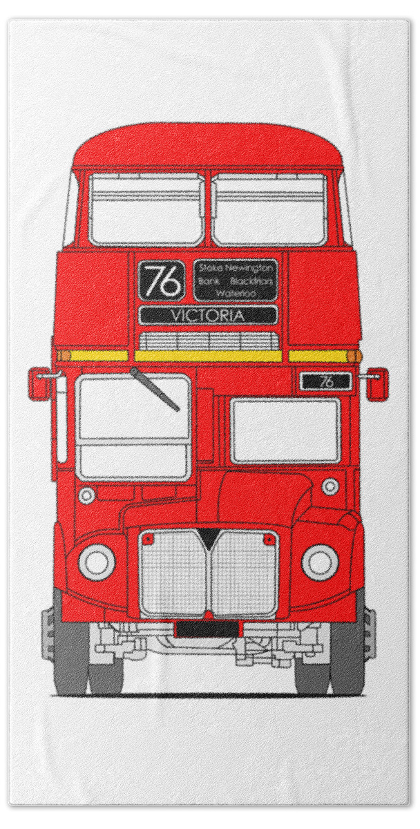 Routemaster Beach Towel featuring the photograph The Routemaster London Bus by Mark Rogan