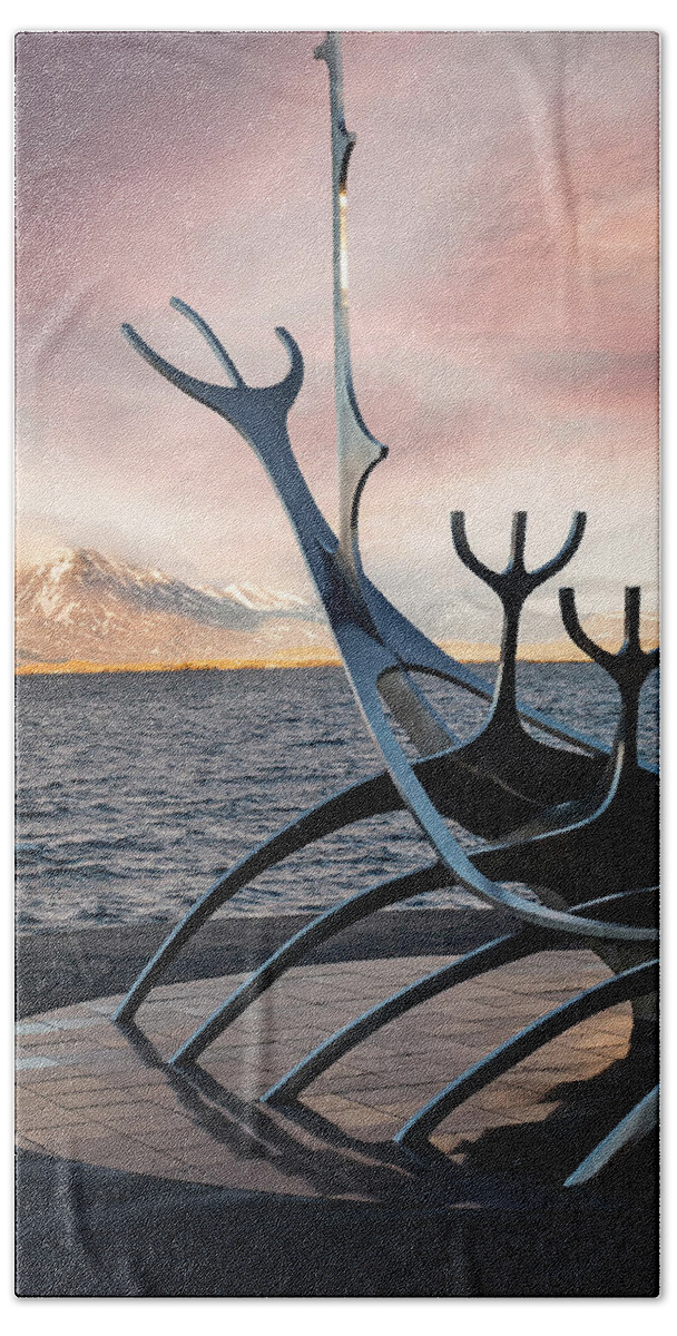 The Sun Voyager Beach Sheet featuring the photograph The Sun Voyager #1 by Kathryn McBride