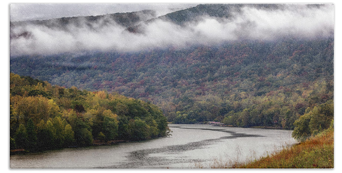 River Beach Towel featuring the photograph The Tennessee River Gorge by Susan Rissi Tregoning
