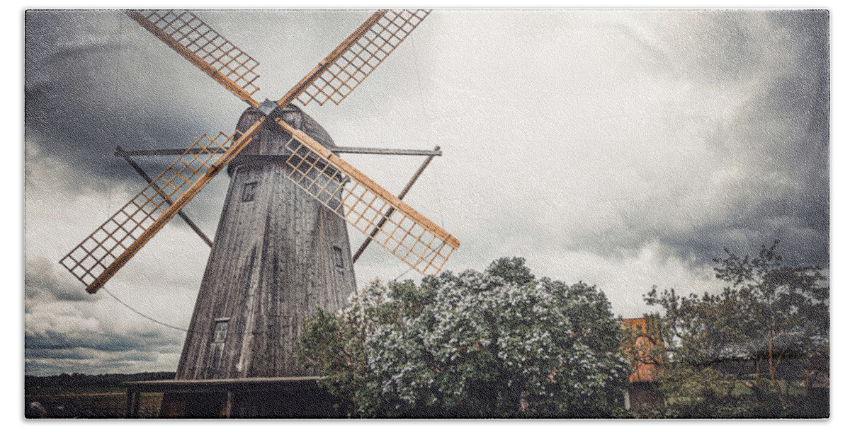 Windmill Beach Towel featuring the photograph The Windmill by Philippe Sainte-Laudy