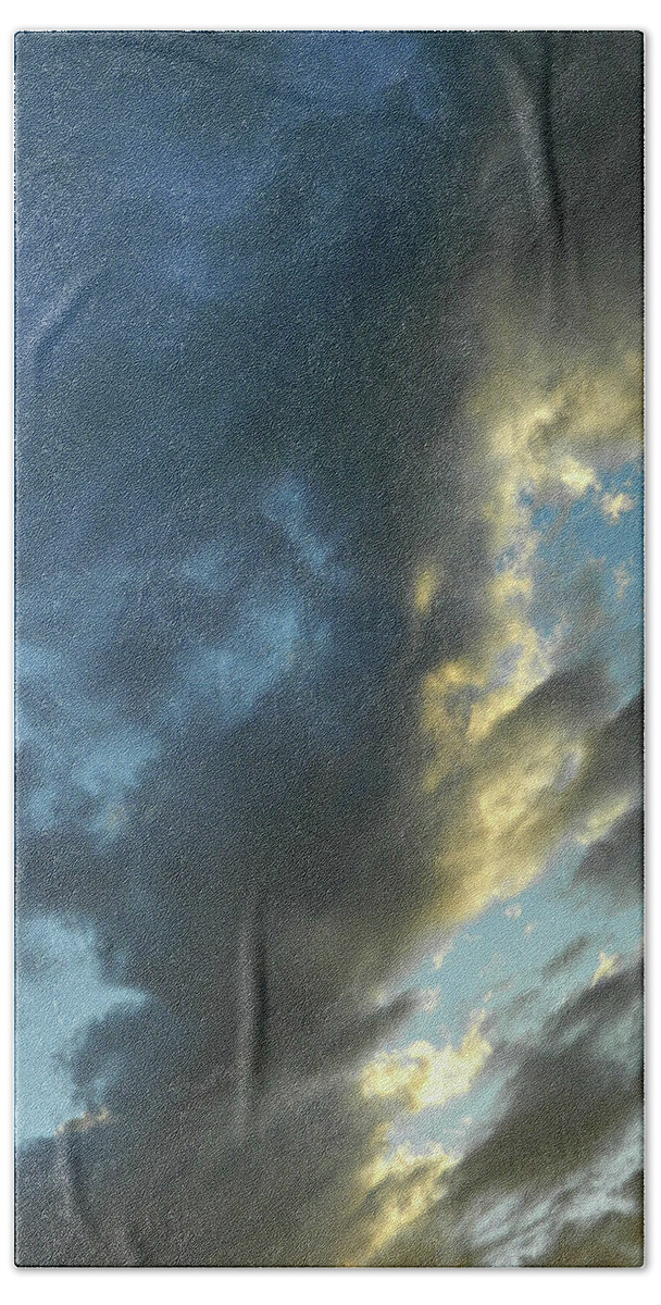 These Clouds Beach Towel featuring the photograph These Clouds 6 by Cyryn Fyrcyd