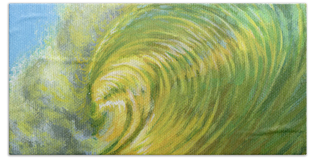 Wave Beach Sheet featuring the painting Third Coast Dreaming by Adam Johnson