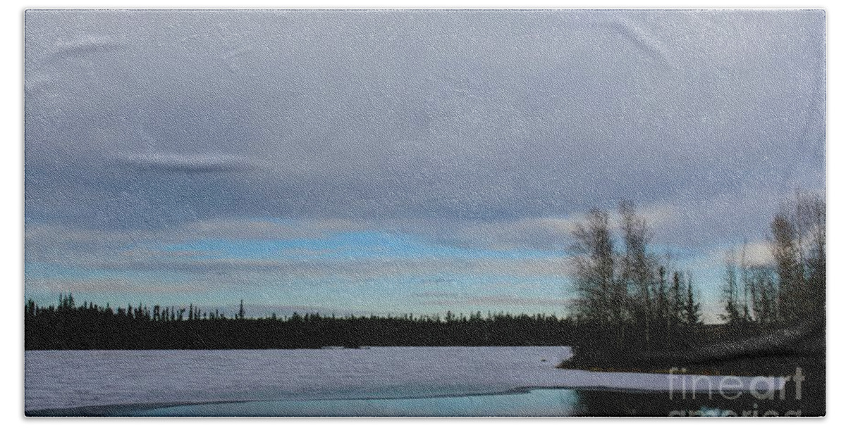 Arctic Beach Sheet featuring the photograph Tranquil Arctic River by Suzanne Lorenz