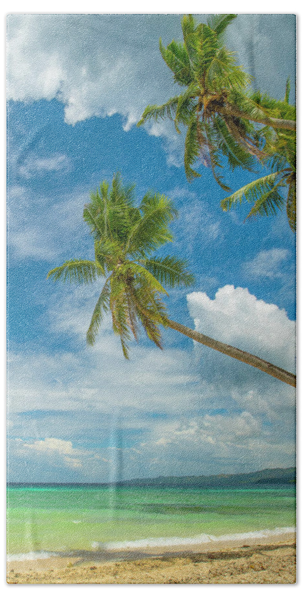 00581352 Beach Towel featuring the photograph Tropical Beach, Siquijor Island, Philippines by Tim Fitzharris