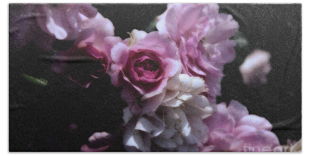 Flowers Beach Towel featuring the photograph Turn of the Century Roses by Elaine Manley