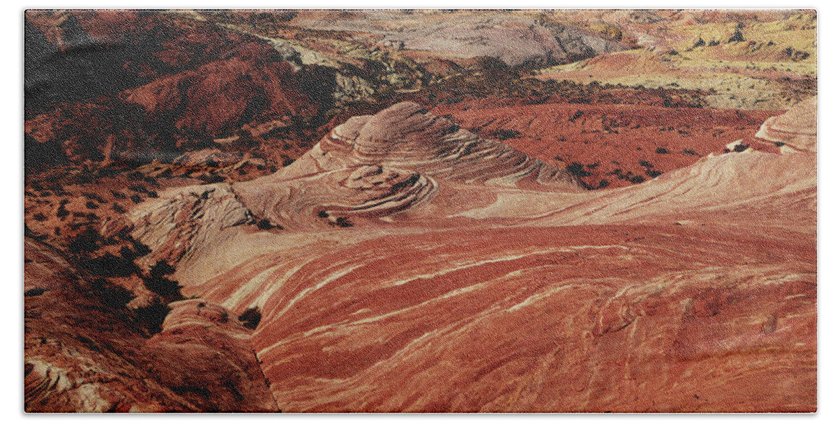 Valley Of Fire Beach Towel featuring the photograph Valley of Fire 3 by Alan Socolik