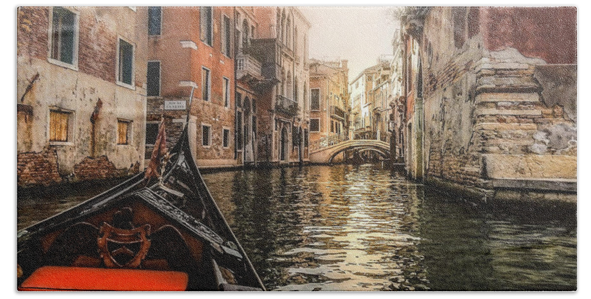Canal Beach Towel featuring the photograph Venice by Anamar Pictures